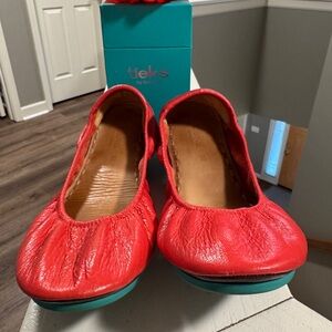 Tieks poppy Leather Flats